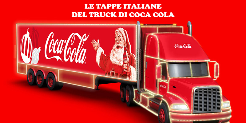 truck Coca Cola tour di Natale 2023