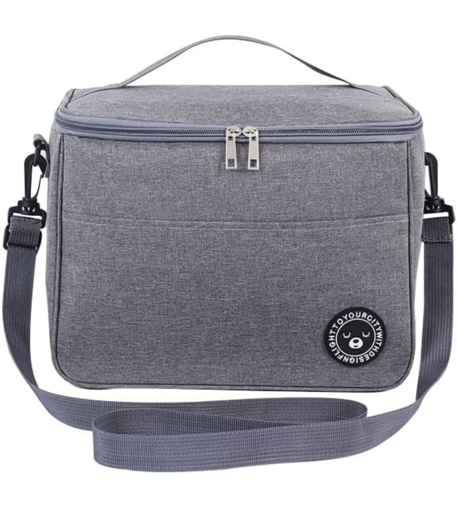 Borsa Termica Guzzini On The Go Verde Mela Con Contenitore - 22x18x22cm