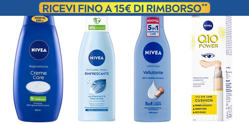 cashback Nivea Primavera 2024