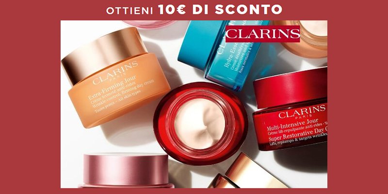 questionario codice sconto Clarins