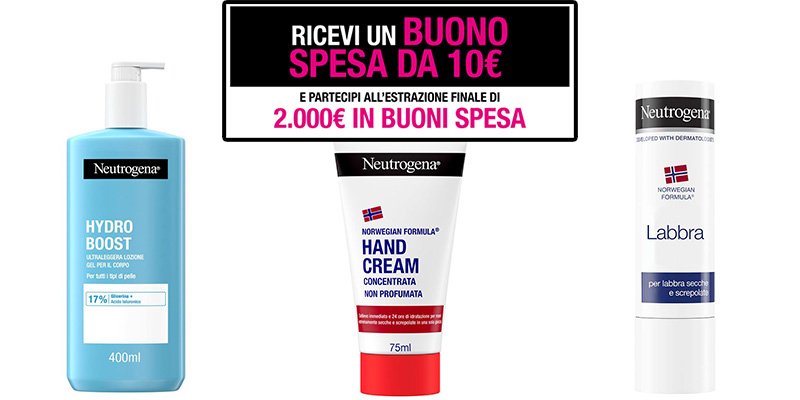 Neutrogena Promo Buono Spesa